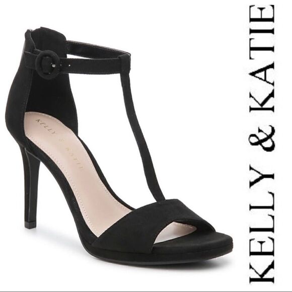 KELLY & KATIE CONRADD PLATFORM SANDAL -Color Black - Picture 1 of 8